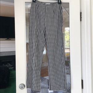 Black and white crop pants